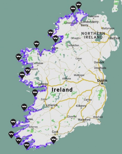 Map of Destinations